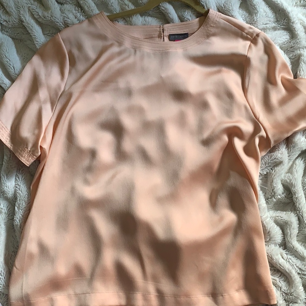 Silky Peach Blouse